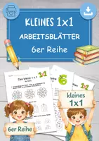 Vorschau - Arbeitsblätter - 6er Reihe Arbeitsblätter Kleines 1x1 Übungen - Deckblatt