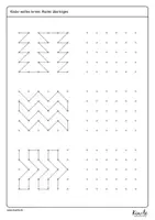 Vorschau - Arbeitsblätter - Muster übertragen (für Rechts- und Linkshänder) - Seite 3