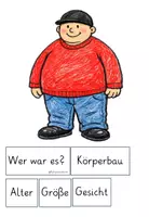 Vorschau - Präsentationen/Tafelbilder - Tafelmaterial Einstieg Personenbeschreibung Klasse 3 - Seite 1