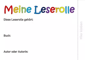 Vorschau - Arbeitsblätter - Leserolle - Seite 1