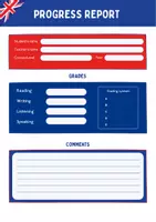 Vista previa - Evaluación - Canva link for Customisable Progress Report Template - página 1
