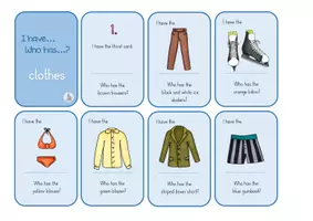 Vorschau - Spiele - I have who has clothes Englisch - Seite 2