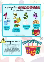 Vista previa - Tarjetas / Manipulativos - Hagamos Smoothies. Seguimiento de instrucciones - página 2