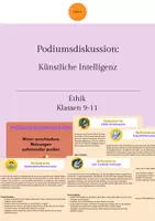 Vorschau - Arbeitsblätter - Podiumsdiskussion: Künstliche Intelligenz - Deckblatt