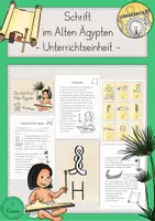 Vorschau - Stundenentwürfe - Schrift Papyrus Hieroglyphen Altes Ägypten Unterrichtseinheit - Deckblatt