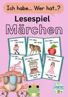 Vorschau - Spiele - Lesespiel Märchen (Klasse 1-4) - Deckblatt
