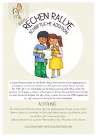 Vorschau - Arbeitsblätter - Rechen-Rallye Schriftliche Addition - Deckblatt