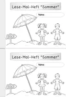 Vorschau - Arbeitsblätter - Lesen und Malen Sommer | Arbeitsblätter Klasse 1-2 - Seite 1