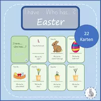 Vorschau - Spiele - I have who has? Easter Englisch Ostern - Deckblatt