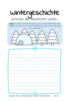 Vorschau - Arbeitsblätter - Winterliche Rätsel- und Schreibaufgaben im Fach Deutsch - Seite 1