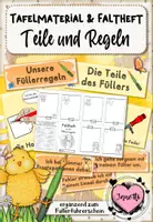 Vorschau - Arbeitsblätter - Füllerführerschein: Teile eines Füller und Regeln (Tafelmaterial & Faltheft) - Deckblatt