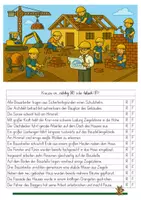 Vorschau - Arbeitsblätter - "Lesen/Entscheidungsfragen" (differenziert) "Auf der Baustelle" - Seite 3