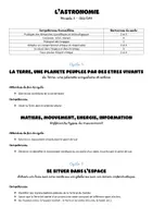 Aperçu - Préparation de séquence / Séquence complète - Séquence de sciences CE2/CM1 - Astronomie - Page de couverture
