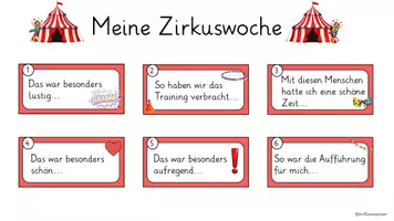 Vorschau - Arbeitsblätter - Erzählen von der Zirkuswoche - Seite 2