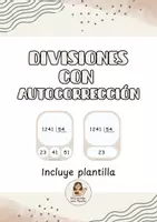 Vista previa - Juegos / Gamificación - Divisiones con autocorrección - EducandoconPaula - Portada