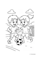 Vorschau - Mal- und Bastelvorlagen - 10 Ausmalbilder: Fußballprofis - Seite 2