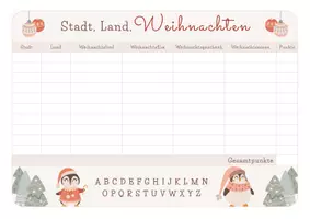Vorschau - Spiele - Stadt, Land, Weihnachten - Weihnachtsspiel - Seite 1