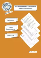 Vorschau - Arbeitsblätter - Materialpaket Einheitenumwandeln mit Stellenwerttafel - Deckblatt