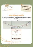 Vorschau - Fördermaterial/Inklusion - Mengenwimpel_Hilfestellung zu Maßeinheiten - Deckblatt