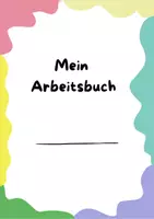 Vorschau - Arbeitsblätter - ,,Mein Arbeitsbuch"für Kinder ab 2 Jahren! - Deckblatt