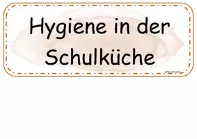 Vorschau - Fördermaterial/Inklusion - Hygieneregeln in der Schulküche - Seite 1