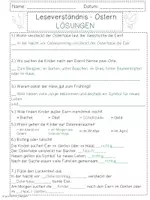 Vorschau - Arbeitsblätter - Leseverständnis Ostern - Klasse 3 & 4 - Lesetexte - Seite 3