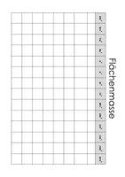 Vorschau - Fördermaterial/Inklusion - Flächenmasse umwandeln - Tabelle - 6.Klasse - kostenlos - Seite 1