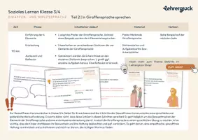 Vorschau - Unterrichtsreihen - Soziales Lernen mit der Giraffen- und Wolfssprache (Klasse 3 und 4) - Seite 3