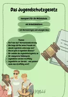 Vorschau - Arbeitsblätter - Das Jugendschutzgesetz - konzipiert für die Mittelschule (7./8. Klasse) - Seite 1