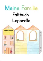 Vorschau - Anderer Materialtyp - Meine Familie Faltbuch Leporello - Deckblatt