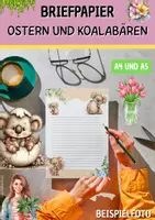 Vorschau - Unterrichtsreihen - Briefpapier Ostern und Koala ab 2. Klasse Briefe schreiben - Seite 1