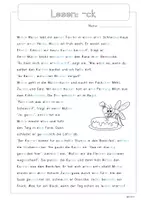 Vorschau - Arbeitsblätter - 10 Minuten Lesen: -ck - Mickie Mücke (1. Klasse) Niko - Seite 1