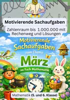 Vorschau - Arbeitsblätter - Textaufgaben Klasse 5/6 | Frühling - Deckblatt