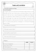 Vorschau - Arbeitsblätter - Lesen und Verstehen Frühling / Ostern Klasse 2-4 - Deckblatt