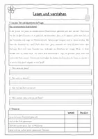 Vorschau - Arbeitsblätter - Lesen und Verstehen Frühling / Ostern Klasse 2-4 - Seite 1