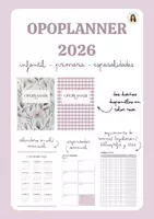 Vista previa - Hojas de trabajo - OPOPLANNER PARA DOCENTES 2026- Diseño rosa - Portada