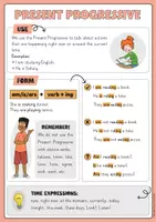 Vorschau - Fördermaterial/Inklusion - Present Progressive / Present Continuous Merkblatt (2-fach differenziert) | Englisch Grammatik - Seite 2