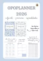 Vista previa - Hojas de trabajo - OPOPLANNER PARA DOCENTES 2026- Diseño azul - Portada