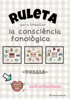 Vista previa - Tarjetas / Manipulativos - Ruleta per a treballar la consciència fonològica - Portada