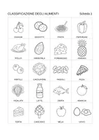 anteprima - Schede informative - Attività sulla classificazione degli alimenti - Pagina 1