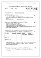 Vorschau - Test - Klassenarbeit: Quadratische Funktionen inkl. Musterlösung - Seite 3
