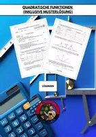 Vorschau - Test - Klassenarbeit: Quadratische Funktionen inkl. Musterlösung - Deckblatt