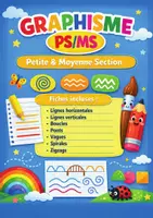Aperçu - Feuilles d'exercices - Pack Graphisme PS MS | Lignes Boucles Ponts Vagues Spirales Zigzags - Page 1