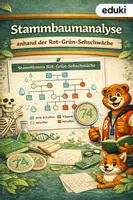 Vorschau - Arbeitsblätter - Stammbaumanalyse anhand der Rot-Grün-Sehschwäche - Biologie 8./9. Klasse - Deckblatt