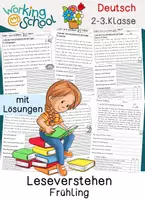 Vorschau - Arbeitsblätter - Frühling - Deckblatt