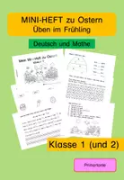 Vorschau - Arbeitsblätter - Mini-Heft Ostern (Deutsch und Mathe in Klasse 1 und 2) - Deckblatt