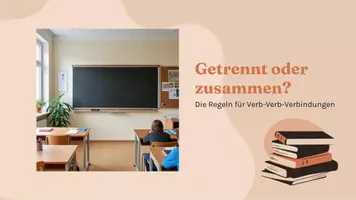 Vorschau - Arbeitsblätter - Getrennt-oder-zusammen? Verb-Verb Verbindungen - Deckblatt
