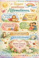 Vorschau - Bildkarten - Kindgerechte Affirmationen für den Morgenkreis – Kita & Kindergarten | 2 kostenlose Poster - Seite 1