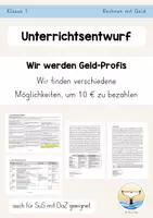 Vorschau - Stundenentwürfe - Geld UB Mathe Unterrichtsentwurf - Deckblatt