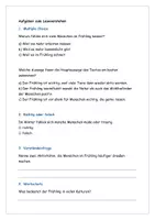 Vorschau - Arbeitsblätter - Leseverstehen Frühling Deutsch B1 mit Lösung - Seite 2